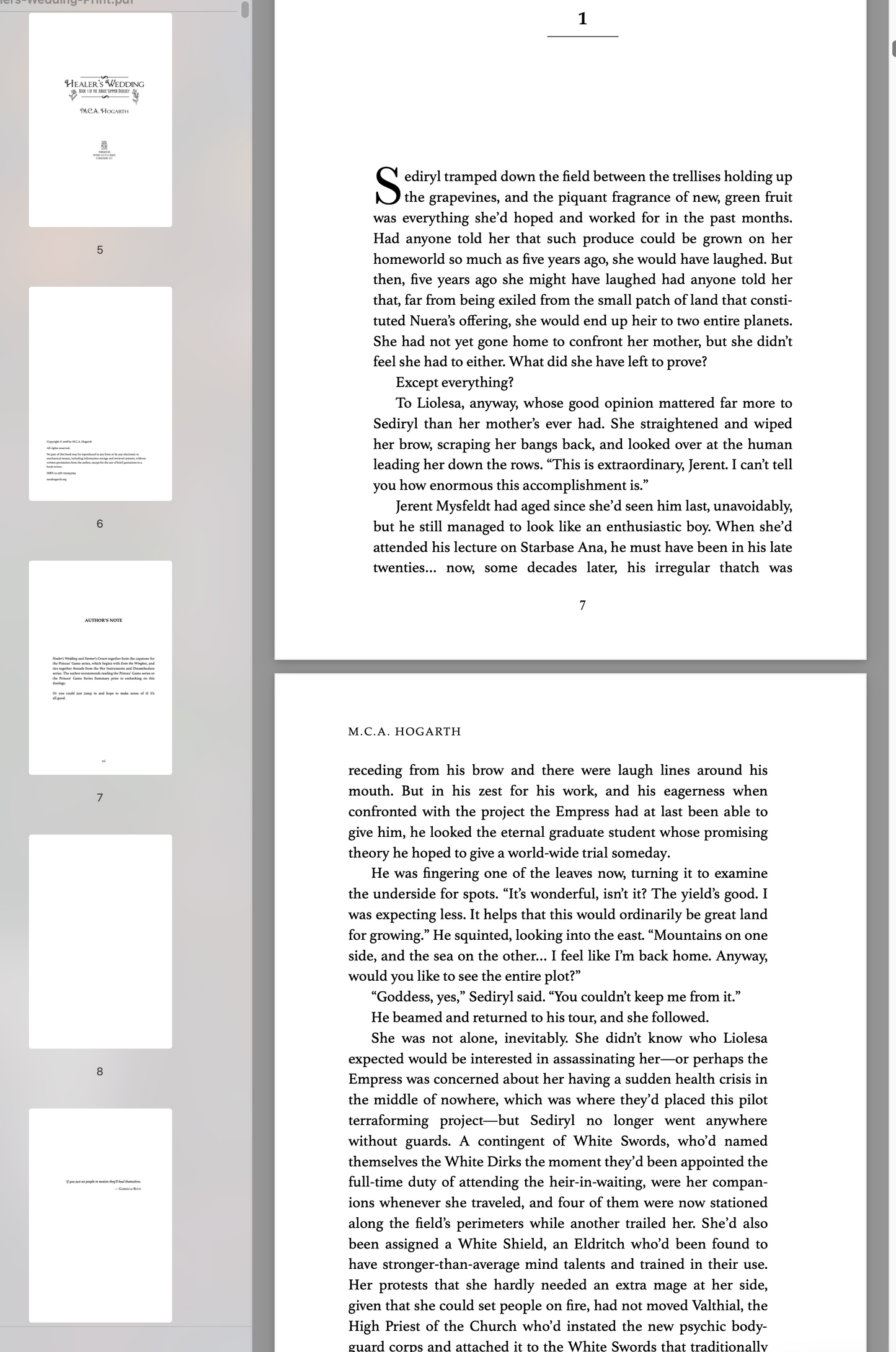 Healer's Wedding (Fallowtide Sequence 1)