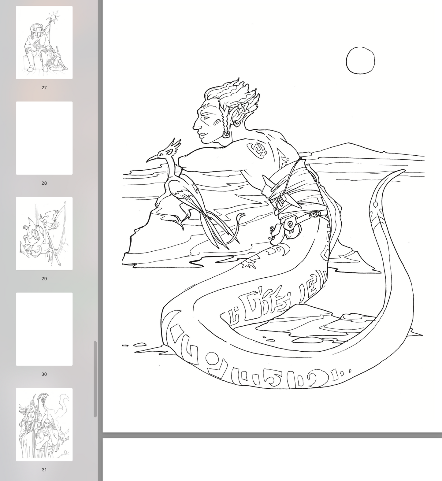 Not in Need of Quests: A Men in Fantasy Coloring Book