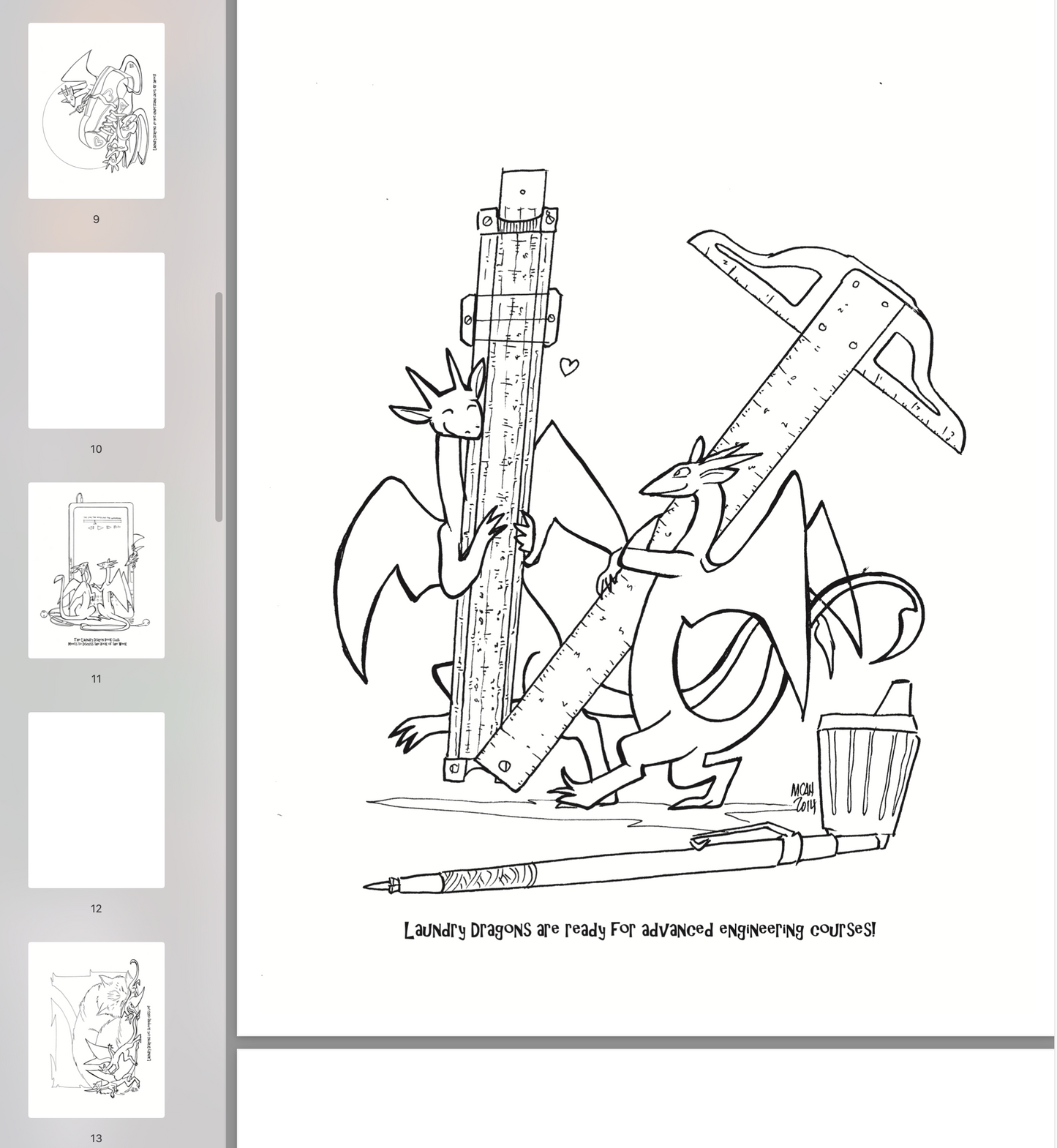 The Laundry Dragons Coloring Book Adventure!