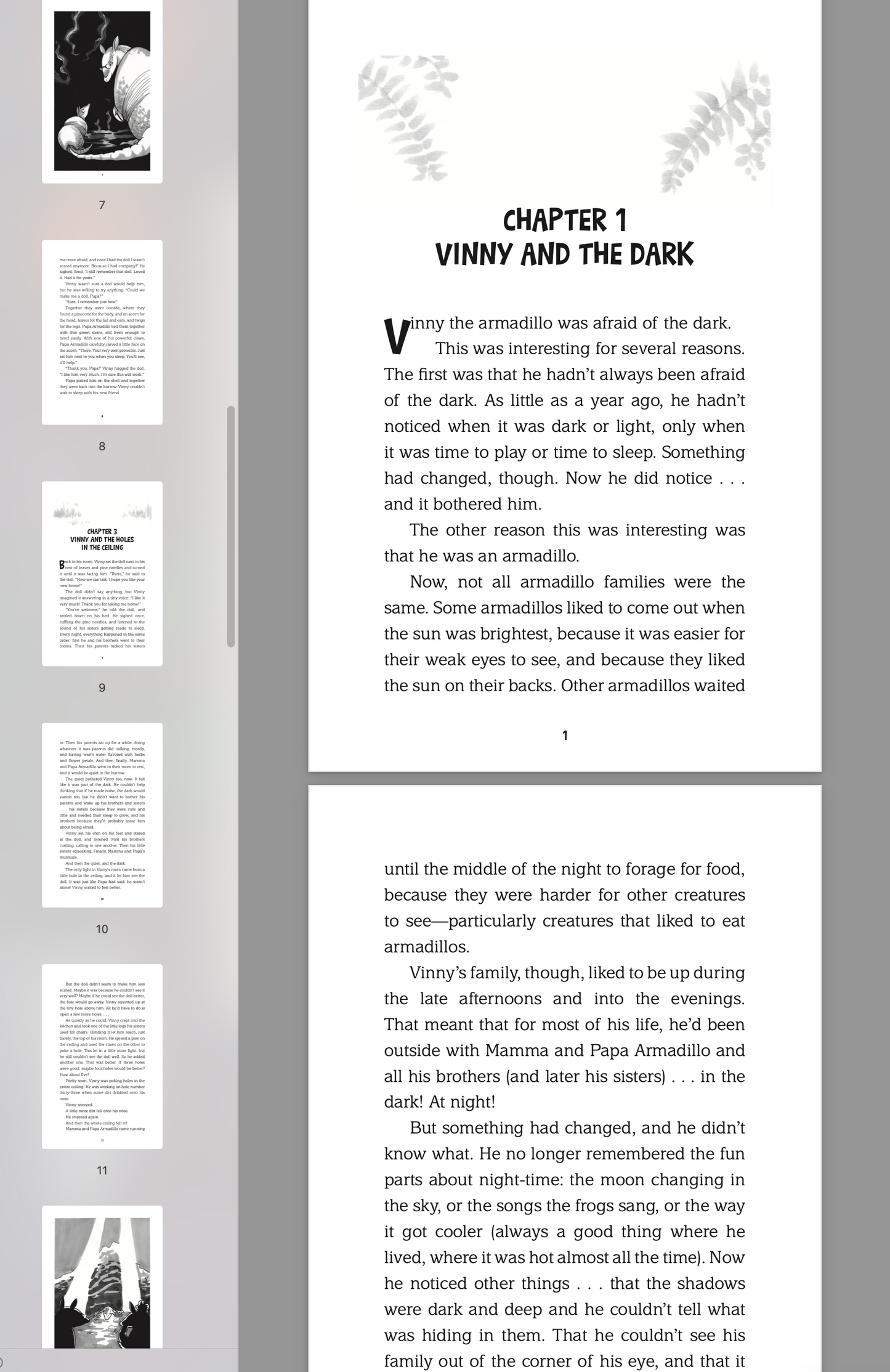 Vinny the Armadillo's Not Afraid of the Dark (Vinny and Hachi 2)